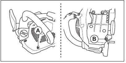 Husqvarna - T435 - Prüfen des Schalldämpfers - Schritt 1 Prüfen des Schalldämpfers - Schritt 1