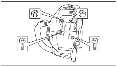 Husqvarna - T435 - Prüfen des Schalldämpfers - Schritt 3 Prüfen des Schalldämpfers - Schritt 3