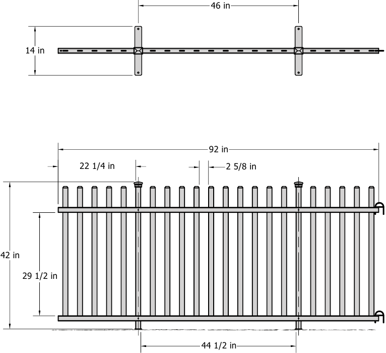 Zippity - ZP19026 - Detaillierte Produktabmessungen Detaillierte Produktabmessungen