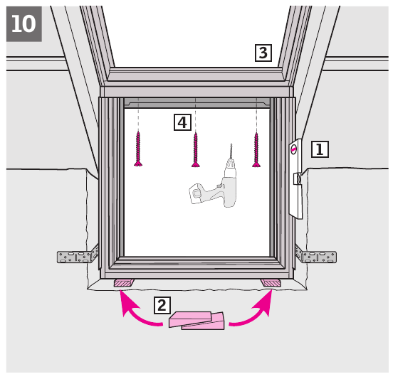 Velux - VFE Serie - Einbauanleitung - Schritt 10 Einbauanleitung - Schritt 10