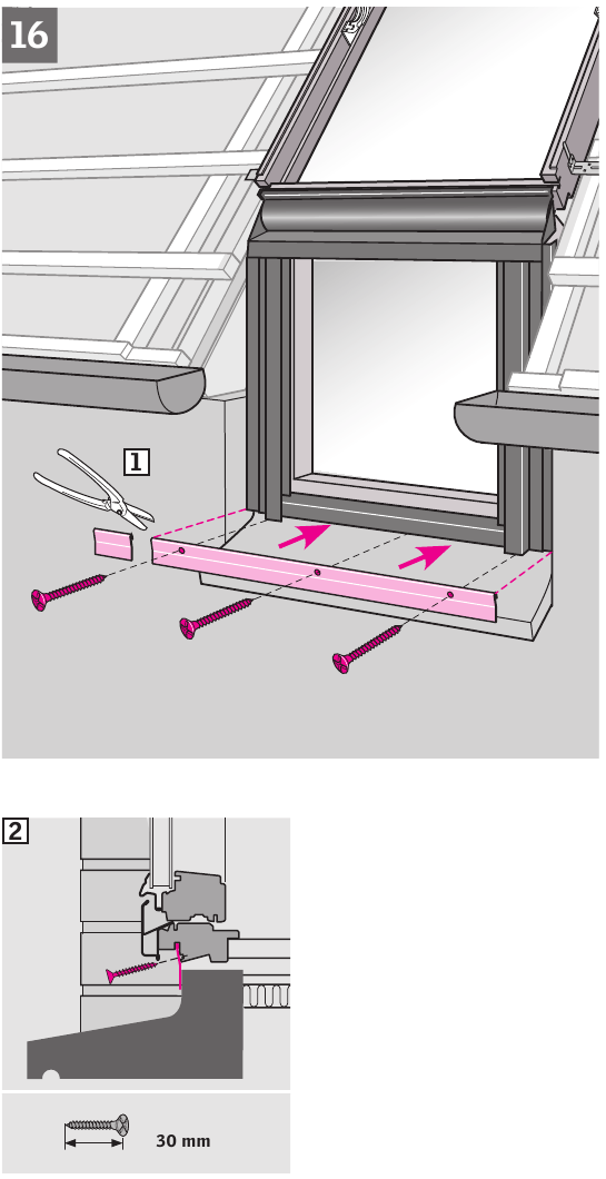 Velux - VFE Serie - Einbauanleitung - Schritt 17 Einbauanleitung - Schritt 17