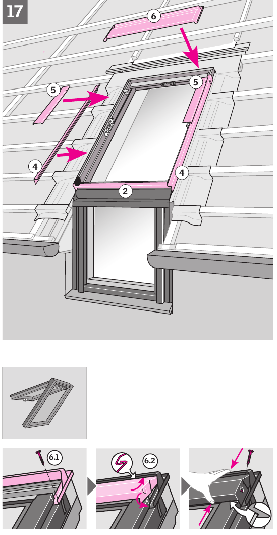 Velux - VFE Serie - Einbauanleitung - Schritt 18 Einbauanleitung - Schritt 18