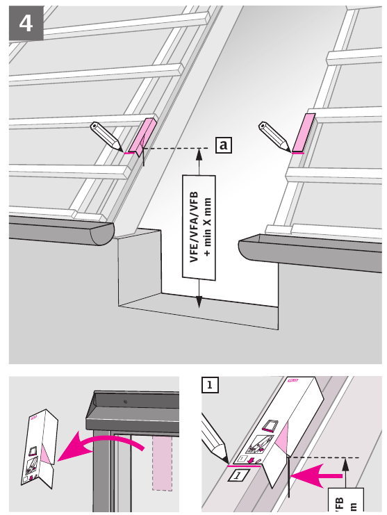 Velux - VFE Serie - Einbauanleitung - Schritt 4 Einbauanleitung - Schritt 4