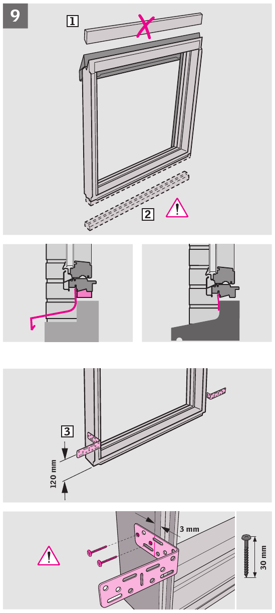 Velux - VFE Serie - Einbauanleitung - Schritt 9 Einbauanleitung - Schritt 9