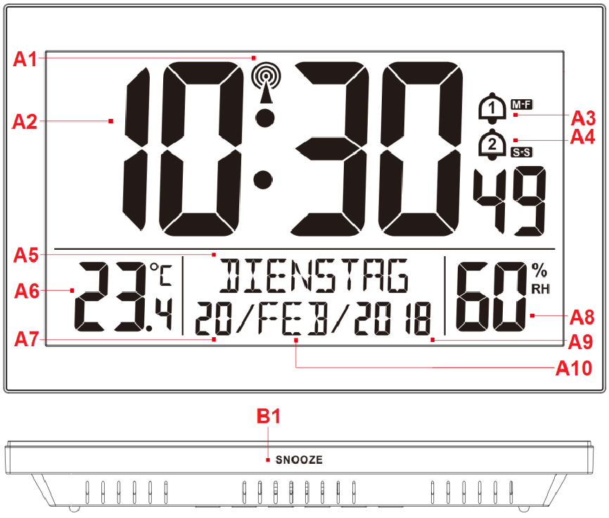 Technoline - WS8016 - Geräteübersicht - Schritt 1 Geräteübersicht - Schritt 1