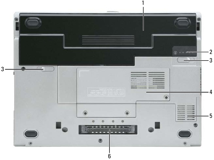 Dell - Latitude D430 - Über Ihr Produkt - Unteransicht Über Ihr Produkt - Unteransicht