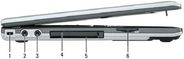 Dell - Latitude D430 - Über Ihr Produkt - Linke Seitenansicht Über Ihr Produkt - Linke Seitenansicht