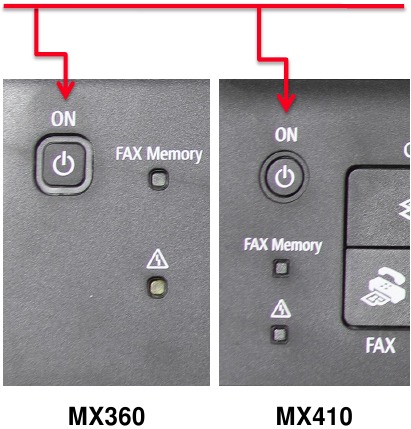 Canon - MX360 - Einrichten des Empfangsmodus - Schritt 1 Einrichten des Empfangsmodus - Schritt 1