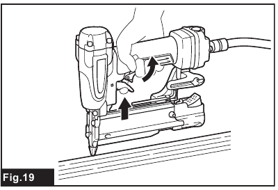 Makita - AF353 - Stiftnägel einschlagen - Schritt 1 Stiftnägel einschlagen - Schritt 1