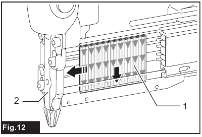 Makita - AF353 - Stiftnagler laden - Schritt 2 Stiftnagler laden - Schritt 2