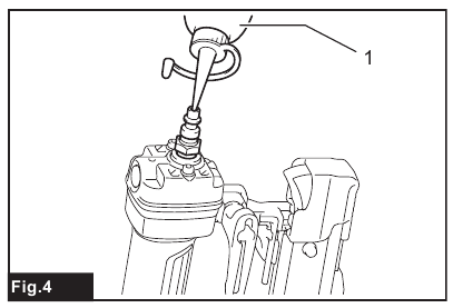 Makita - AF353 - Schmierung - Schritt 2 Schmierung - Schritt 2