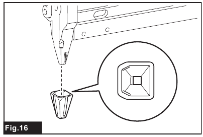 Makita - AF353 - Nasenadapter - Schritt 1 Nasenadapter - Schritt 1