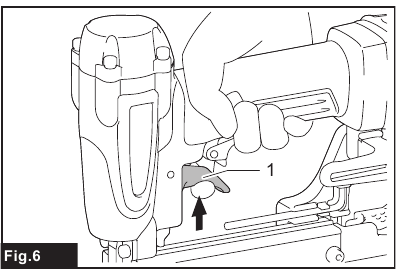 Makita - AF353 - Abzug und Arretierhebel - Schritt 2 Abzug und Arretierhebel - Schritt 2