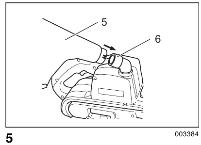 Makita - 9403 - Staubbeutel - Schritt 1 Staubbeutel - Schritt 1
