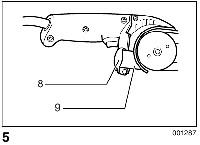 Makita - 9031 - Anschluss an Makita Staubsauger - Schritt 1 Anschluss an Makita Staubsauger - Schritt 1