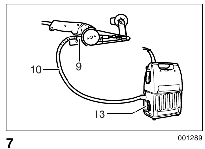 Makita - 9031 - Anschluss an Makita Staubsauger - Schritt 3 Anschluss an Makita Staubsauger - Schritt 3