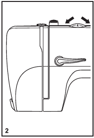 Fadenspannung - Oberfadenspannungsrad