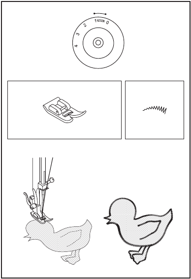 Singer - 8280 - Applikation und Blindstich-Applikation Applikation und Blindstich-Applikation