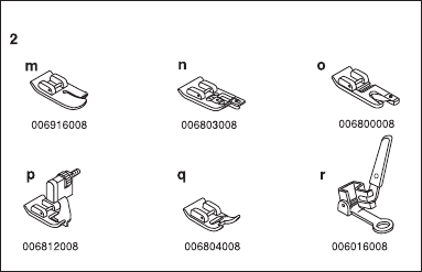 Singer - 8280 - Optionales Zubehör Optionales Zubehör