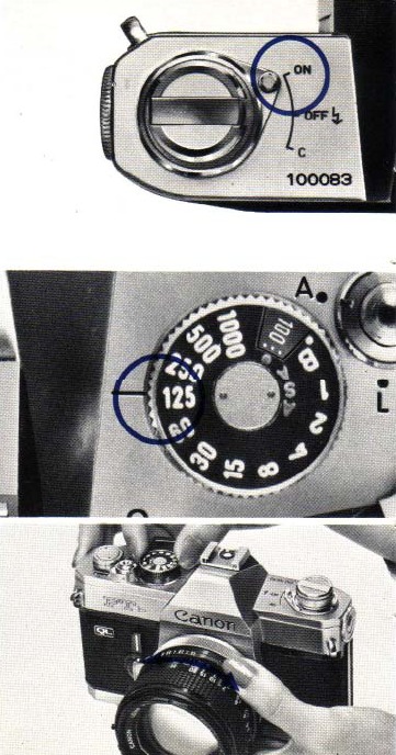 Canon - FTb - Belichtungseinstellungen - Schritt 1 Belichtungseinstellungen - Schritt 1