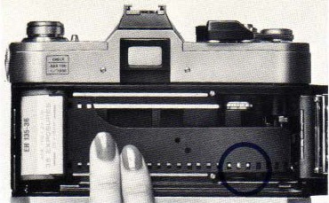 Canon - FTb - Film einlegen - Schritt 4 Film einlegen - Schritt 4