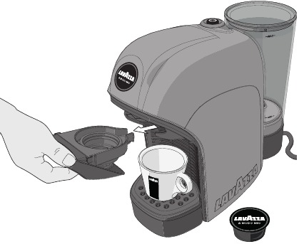 Lavazza - Tiny - KAFFEEAUSGABE - Schritt 3 KAFFEEAUSGABE - Schritt 3