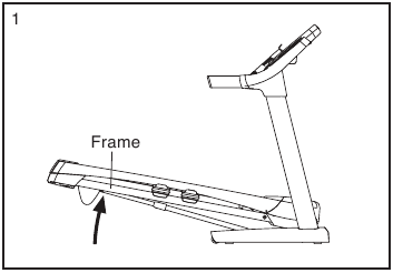 Pro-Form - Power 795 - LAUFBAND ZUSAMMENKLAPPEN Schritt 1 LAUFBAND ZUSAMMENKLAPPEN Schritt 1