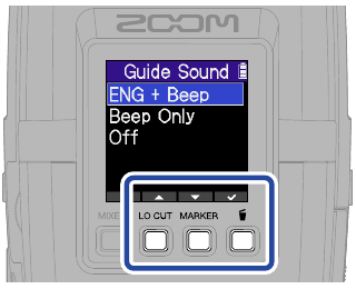 ZOOM - H2essential - Einstellungen vornehmen/erstes Einschalten - Barrierefreiheitseinstellung Einstellungen vornehmen/erstes Einschalten - Barrierefreiheitseinstellung
