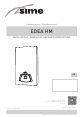 Sime EDEA HM 40 Installations-, Gebrauchs- Und Wartungsanleitungen