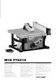 Milwaukee M18 FTS210 Originalbetriebsanleitung