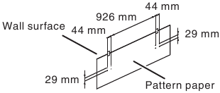 Anbringen der Wandhalterung (Horizontale Position) - Schritt 1