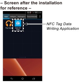 Installation der NFC Tag Data Writing Application Schritt 6