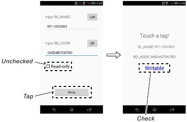 NFC-Tag-Daten schreiben Schritt 6