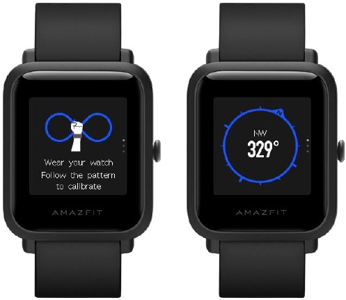 Einstellungen der Uhr-Apps - Kompass
