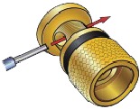 Anschlussdiagramm f&uuml;r blanke Kabel Schritt 2