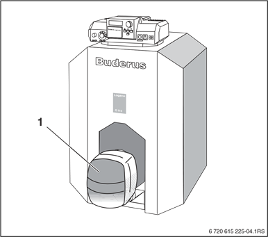 Abb. 5 Brenner entriegeln