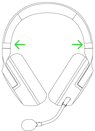 Anpassen des Kopfbands