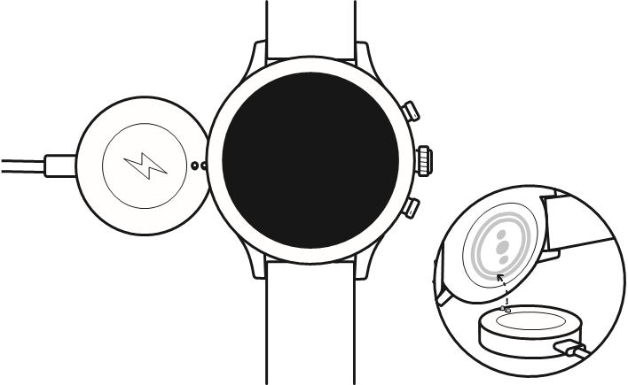 AUFLADEN UND EINSCHALTEN