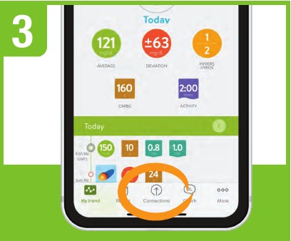Mit der App verbinden - Schritt 2