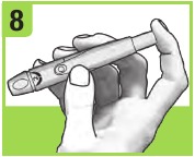 Stechhilfe vorbereiten - Schritt 8