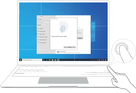 Fingerabdruck registrieren