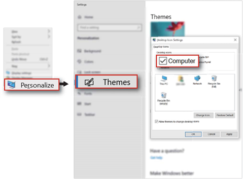 Verkn&uuml;pfungen auf dem Desktop platzieren