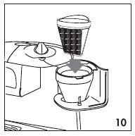 Filter in den Filterhalter einsetzen