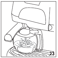Espresso l&auml;uft aus den Filterhalterausl&auml;ufen