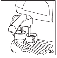 Zwei-Tassen-Adapter am Filterhalter anbringen