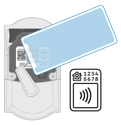 Halten Sie Ihr iPhone an das HomeKit-Etikett