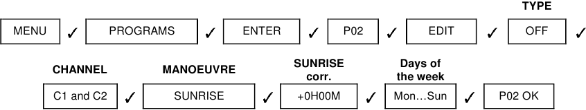Ausgeschaltet bei Sonnenaufgang