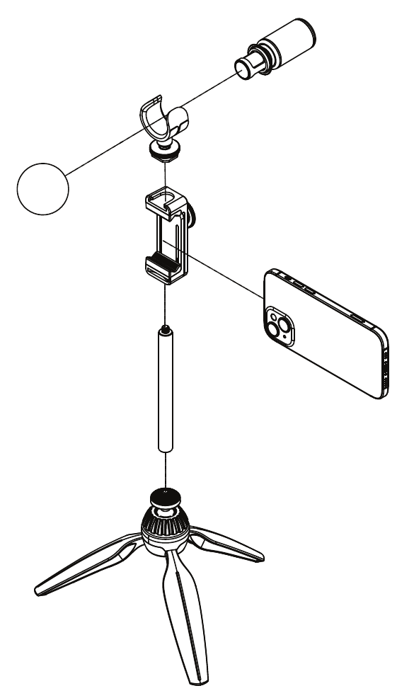 Setup f&uuml;r Selfie-Videos