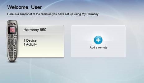 Ihr MyHarmony-Konto - Schritt 2