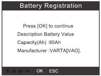 Batterie-Registrierung - Schritt 2